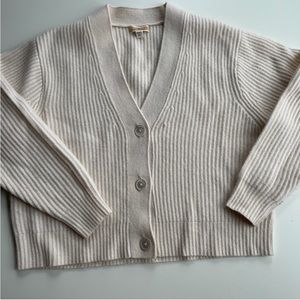J.Crew Cashmere Ribbed Cropped Cardigan